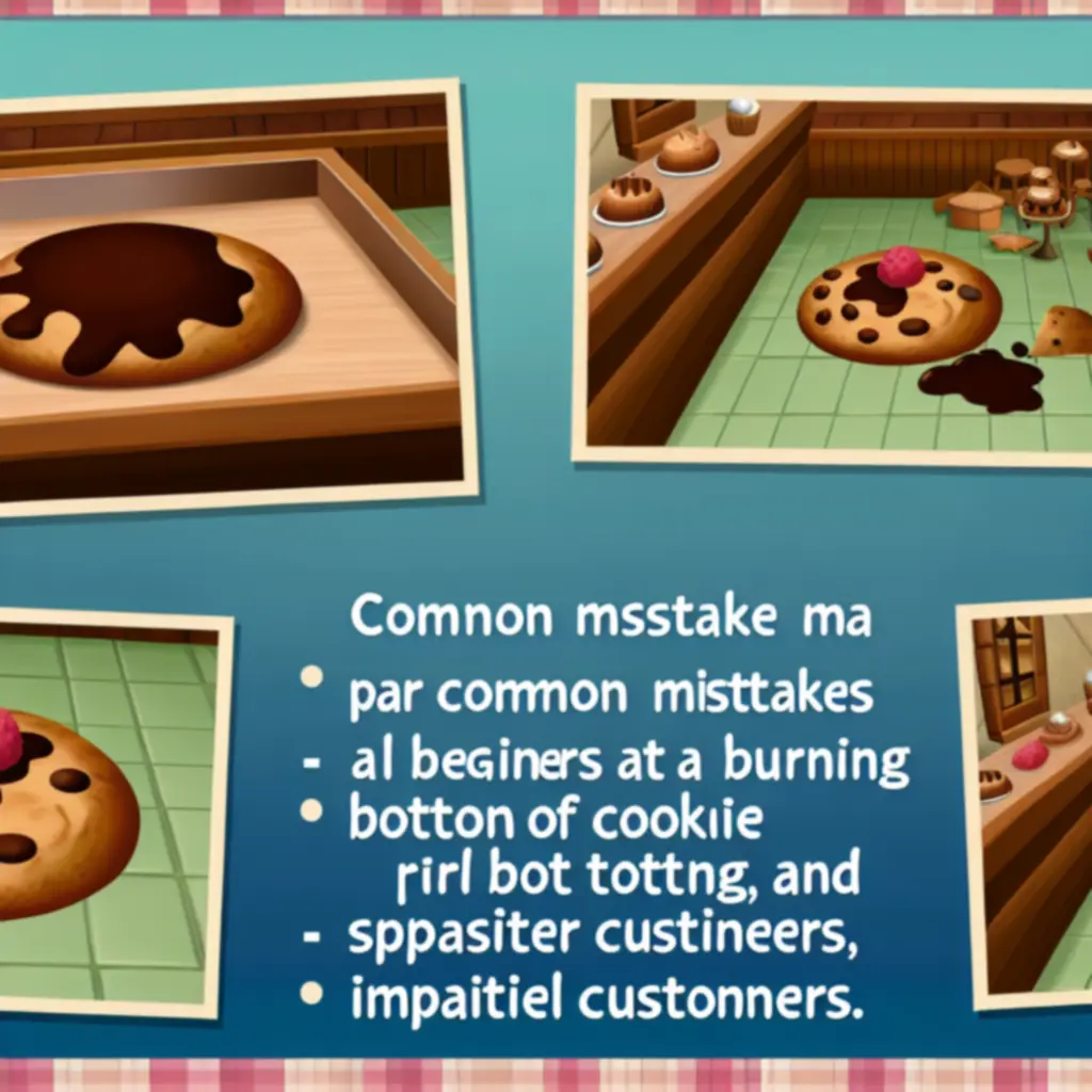 Ilustracja typowych błędów początkujących graczy w Papa’s Scooperia.